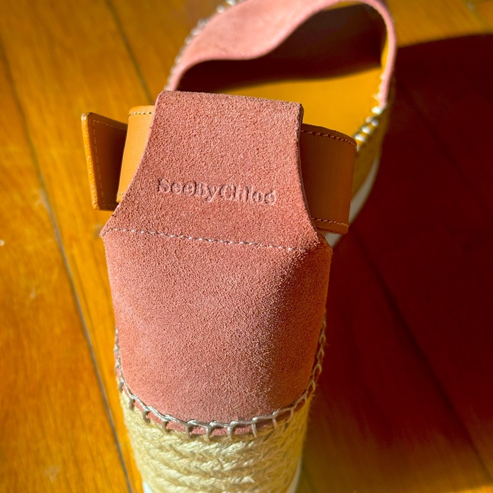SeebyChloe platform suede sandal